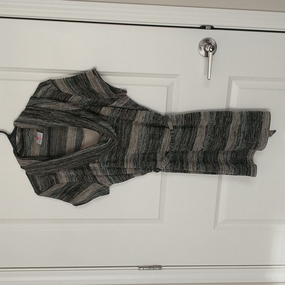 Two hearts maternity xl black tan grey